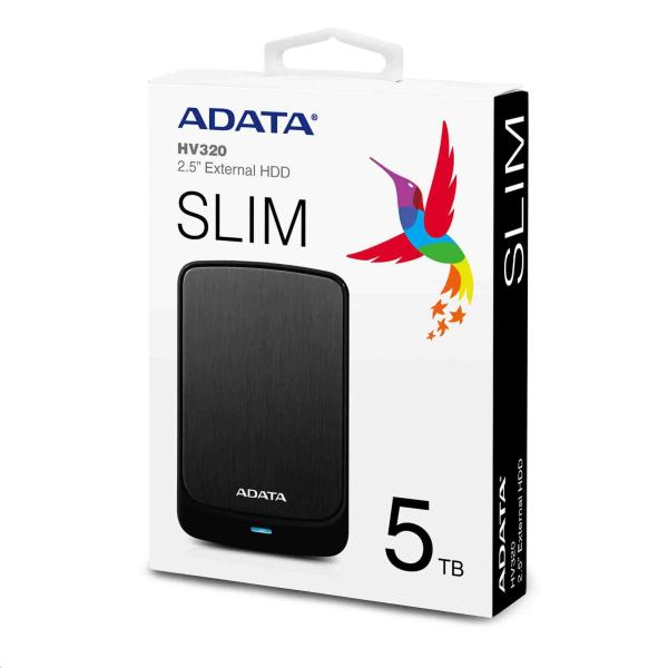 Externý pevný disk ADATA 5TB 2,5" USB 3.1 AHV320, čierna4