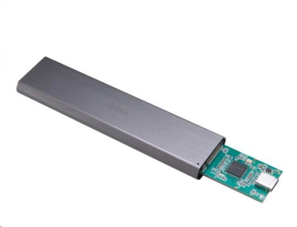 Externý box AKASA pre M.2 PCIe NVMe SSD,  USB 3.1 Gen 2 Superspeed+ (podporuje 2242,  2260 a 2280),  10 Gb/ s,  hliník5