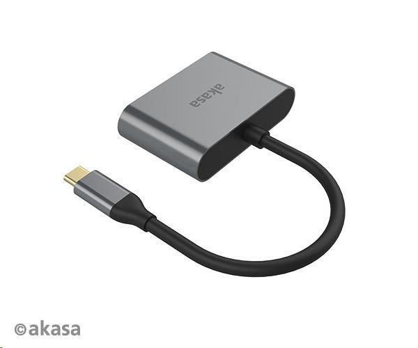 Adaptér AKASA USB-C 2 v 1 (výstup na jeden alebo dva displeje,  HDMI a VGA)2