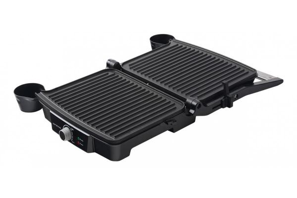 Orava Grillchef elektrický kontaktní gril,  2000 W,  regulace teploty,  tepelně izolovaná rukojeť8