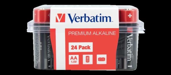 VERBATIM Alkalická Baterie AA 24 Pack / LR6