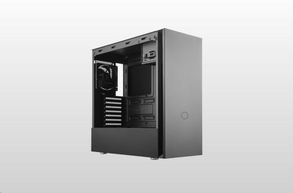 CoolerMaster case Silencio S600 Tempered Glass, ATX, Mid Tower, čierna, bez zdroje1