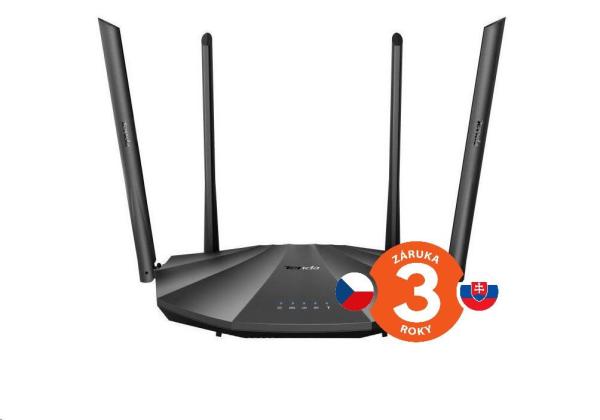 Tenda AC19 WiFi Router 2100Mb/ s, 1x GWAN, 4x GLAN, 1x USB, VPN, IPv6, 4x6dBi, 4x4 MU-MIMO, CZ AC2100