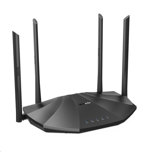 Tenda AC19 WiFi Router 2100Mb/ s, 1x GWAN, 4x GLAN, 1x USB, VPN, IPv6, 4x6dBi, 4x4 MU-MIMO, CZ AC21002