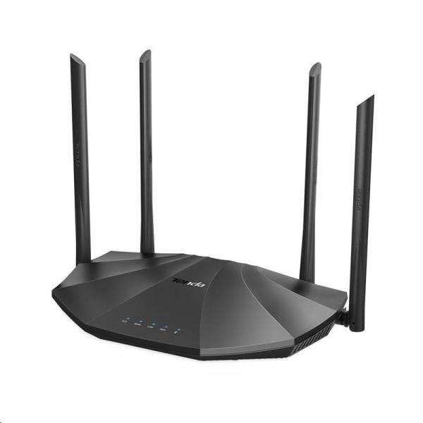 Tenda AC19 WiFi Router 2100Mb/ s, 1x GWAN, 4x GLAN, 1x USB, VPN, IPv6, 4x6dBi, 4x4 MU-MIMO, CZ AC21003