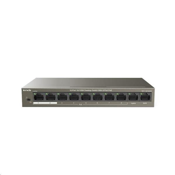 Tenda TEF1110P-8-63W - PoE AT Switch 63Watt1
