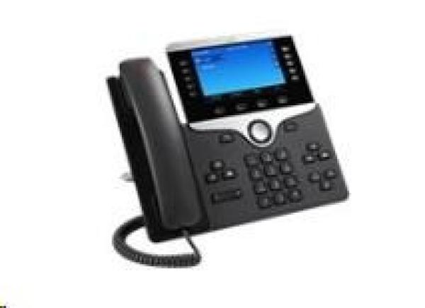 Cisco CP-8841-3PCC-K9=,  telefón VoIP,  10 liniek,  2x10/ 100/ 1000,  5" displej,  PoE