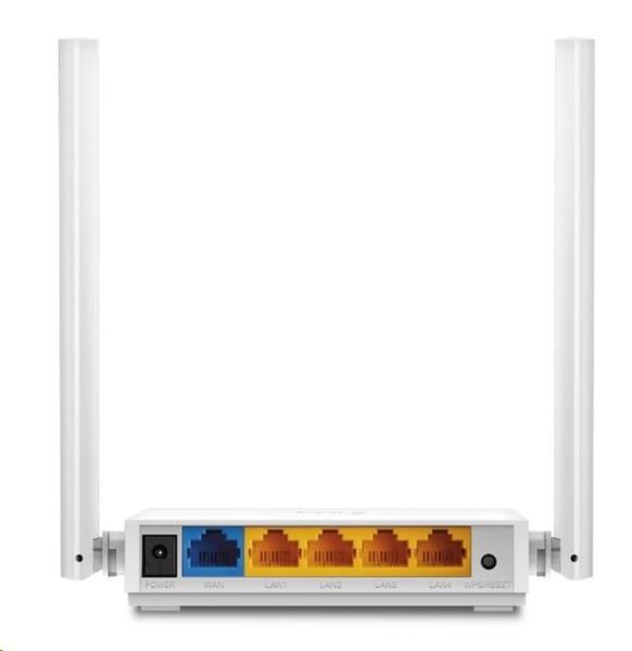 TP-Link TL-WR844N WiFi4 router (N300,  2, 4GHz,  4x100Mb/ s LAN,  1x100Mb/ s WAN)1