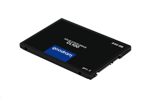 GOODRAM SSD CL100 Gen.3 240 GB SATA III 7 mm,  2, 5" (R: 520 MB/ s; W 400 MB/ s)2