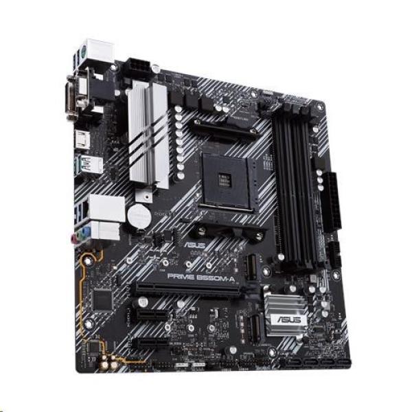 ASUS MB Sc AM4 PRIME B550M-A,  AMD B550,  4xDDR4,  1xHDMI,  1xDVI,  1xVGA,  mATX2