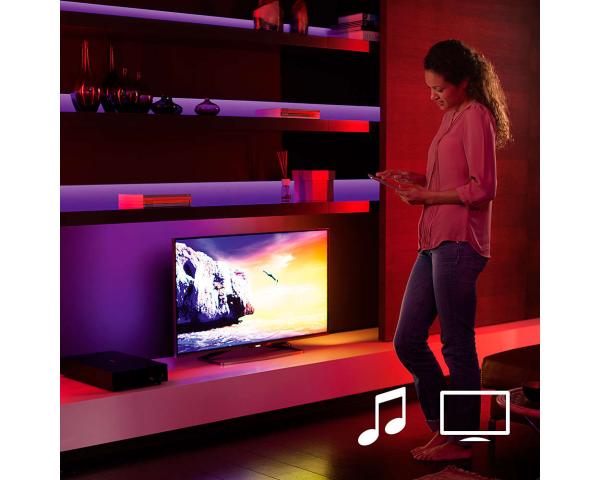 PHILIPS Hue COL LightStrip Plus,  White and color ambiance EU/ UK základna -AMAZ8