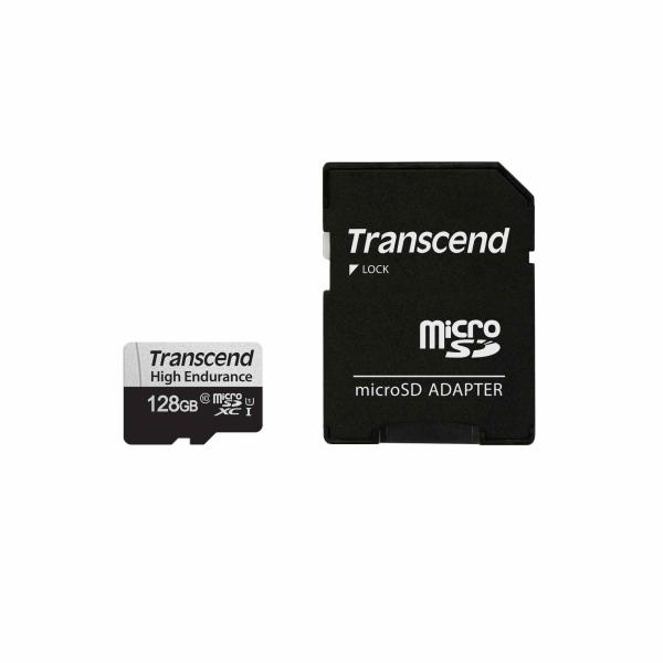 Karta TRANSCEND MicroSDXC 128 GB 350V,  vysoká odolnosť2