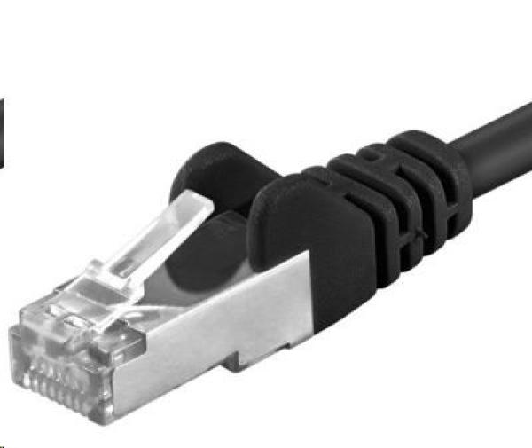 PREMIUMCORD Patch kábel CAT6a S-FTP, RJ45-RJ45, AWG 26/7 5m čierny