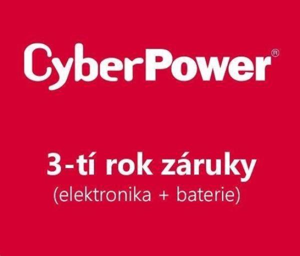 3-ročná záruka CyberPower pre OR600ELCDRM1U,  OR600ERM1U