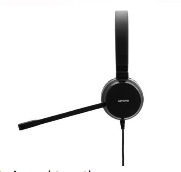 LENOVO sluchátka ThinkPad Pro Wired Stereo VOIP Headset - USB/ 3.5mm,  potlačení hluku3