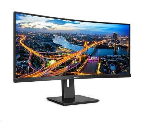 Philips MT VA LED 345B1C/ 00 - VA panel,  3440x1440,  2xHDMI,  DP,  USB,  reproduktory,  na výšku,  zakrivený2