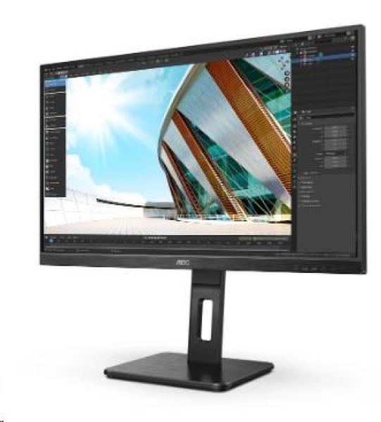 AOC MT IPS LCD WLED 27" Q27P2Q - IPS panel,  2560x1440,  D-Sub,  HDMI,  DP,  USB,  repro,  pivot3