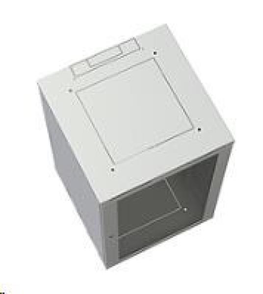 Nástenný rozvádzač Solarix SENSA 21U 600 mm,  plechové dvere,  RAL 7035 SENSA-21U-66-21-G2