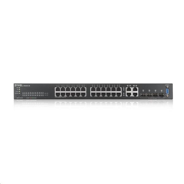 Zyxel GS2220-28 28-portový gigabitový riadený prepínač L2,  24x gigabit RJ45,  4x gigabit RJ45/ SFP1