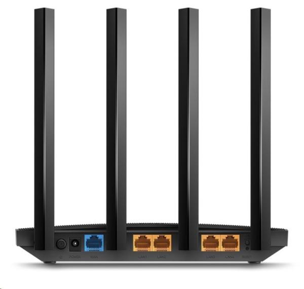 TP-Link Archer C6U OneMesh/ EasyMesh WiFi5 router (AC1200,  2, 4GHz/ 5GHz,  4xGbELAN,  1xGbEWAN,  1xUSB2.0)0