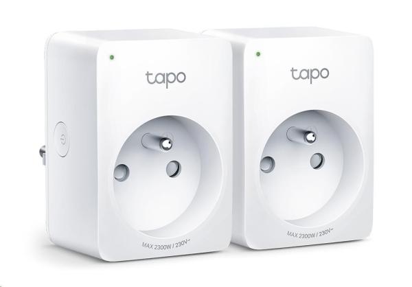 TP-Link Tapo P100(2-pack) chytrá WiFi mini zásuvka (2300W, 10A, 2, 4 GHz, BT)