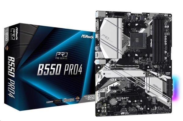 ASRock MB Sc AM4 B550 PRO4,  AMD B550,  4xDDR4,  HDMI2