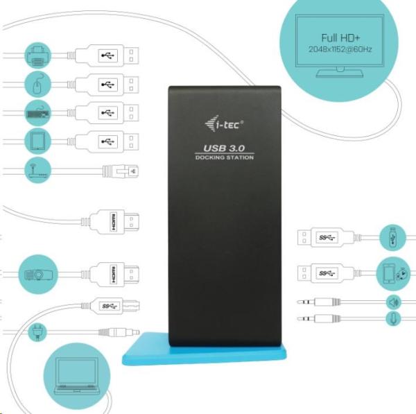 iTec USB 3.0/ USB-C Duálna dokovacia stanica HDMI2