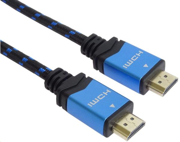 Kábel HDMI PremiumCord Ultra HDTV 4K@60Hz 2.0b kov+pozlátené konektory 2m