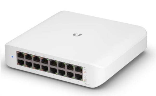 UBNT UniFi Switch USW-Lite-16-PoE [16xGigabit,  8x PoE out 45W,  802.3at/ af,  16Gbps]1