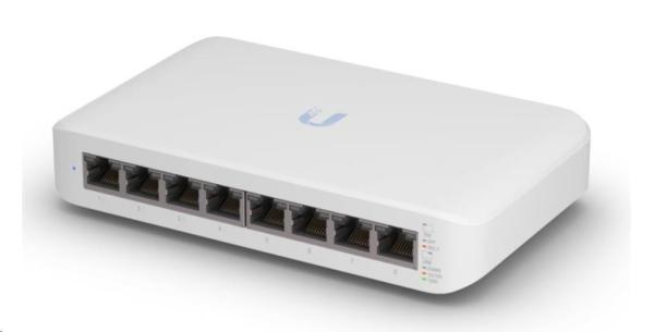 UBNT UniFi Switch USW-Lite-8-PoE [8xGigabit,  4x PoE out 52W,  802.3at/ af,  16Gbps]1