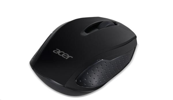 Bezdrôtová myš ACER G69 Black - RF2.4G,  1600 dpi,  95x58x35 mm,  dosah 10 m,  2x AAA,  Win/ Chrome/ Mac,  (maloobchodné baleni2