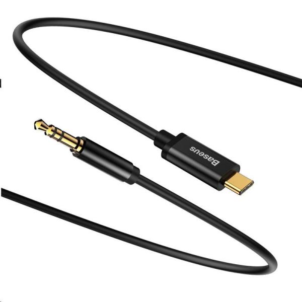 Audio kábel Baseus série Yiven USB-C /  3, 5 mm Jack 1, 2 m,  čierny1