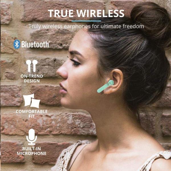 TRUST sluchátka Primo Touch Bluetooth Wireless Earphones - mint0