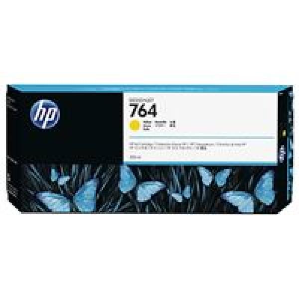 HP 764 Yellow Ink Cart,  300 ml,  C1Q15A