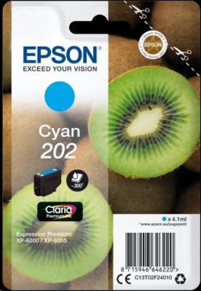 Atramentová tyčinka EPSON Singlepack "Kiwi" Cyan 202 Claria Premium Ink 4, 1 ml