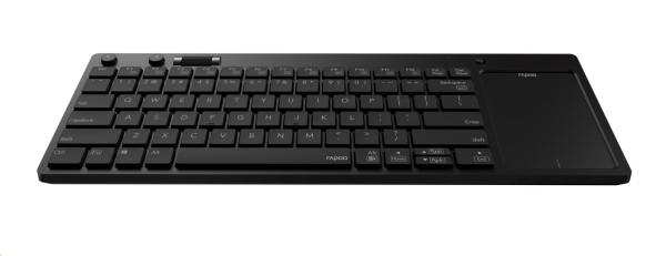 RAPOO klávesnice K2800 bezdrátová s TouchPadem, černá