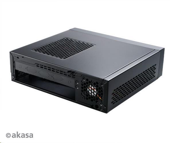 AKASA case Crypto T1,  tenký mini-ITX,  VGA a COM port2