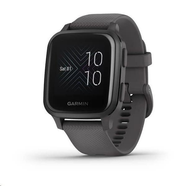 Garmin GPS sportovní hodinky Venu Sq,  Slate/ Gray Band