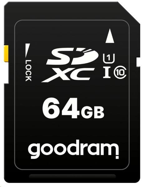 Karta GOODRAM SDXC 64 GB (R:100/ W:10 MB/ s) UHS-I Class 10