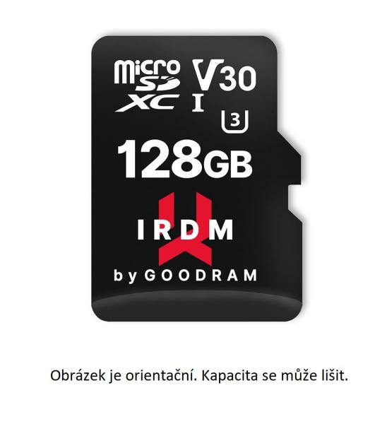 GOODRAM microSDXC karta 64GB IRDM (R:100/ W:70 MB/ s),  UHS-I Class 10,  U3,  V30 + Adapter