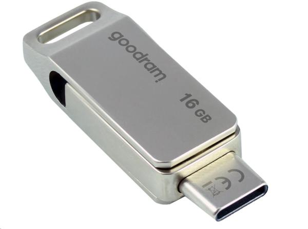GOODRAM Flash disk 16 GB ODA3,  USB 3.2,  strieborná