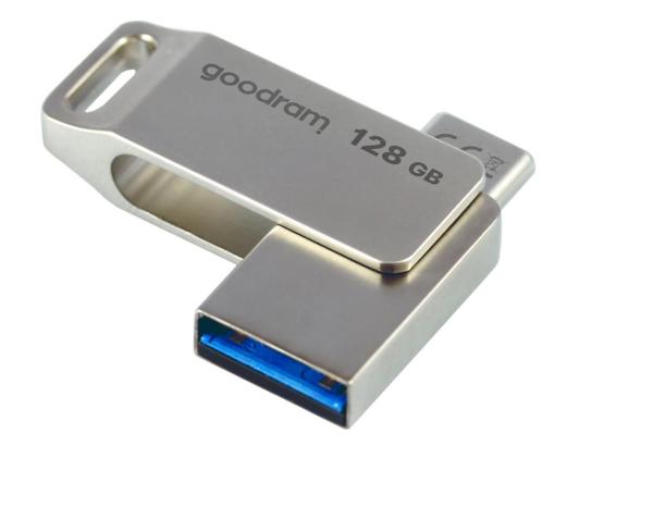 GOODRAM Flash disk 128 GB ODA3,  USB 3.2,  strieborná5