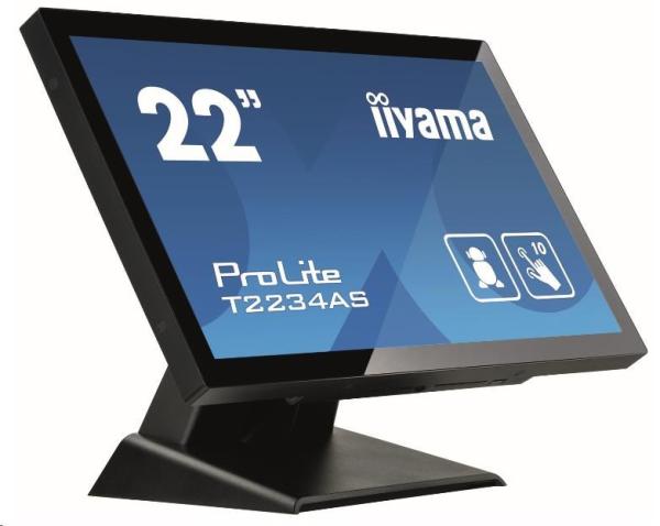iiyama ProLite T2234AS-B1,  54.6 cm (21.5&quot;&quot;),  kapacitná projekcia,  eMMC,  Android,  čierna