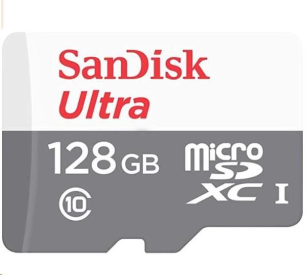 Sandisk MicroSDXC karta 128GB Ultra (100MB/ s,  Class 10 UHS-I,  Android)