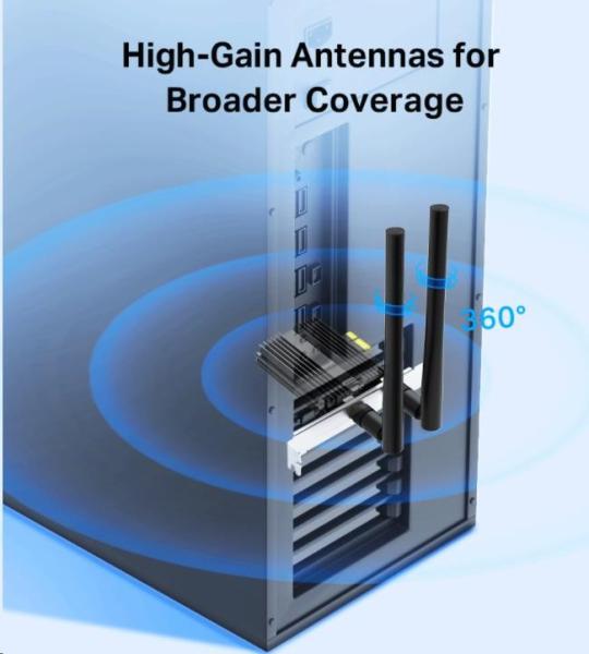 TP-Link Archer TX50E WiFi6 PCIe adapter (AX3000, 2, 4GHz/ 5GHz, Bluetooth5.0)2