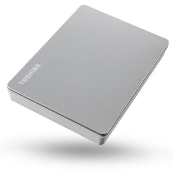 TOSHIBA HDD CANVIO FLEX 2TB,  2, 5",  USB 3.2 Gen 1,  strieborná