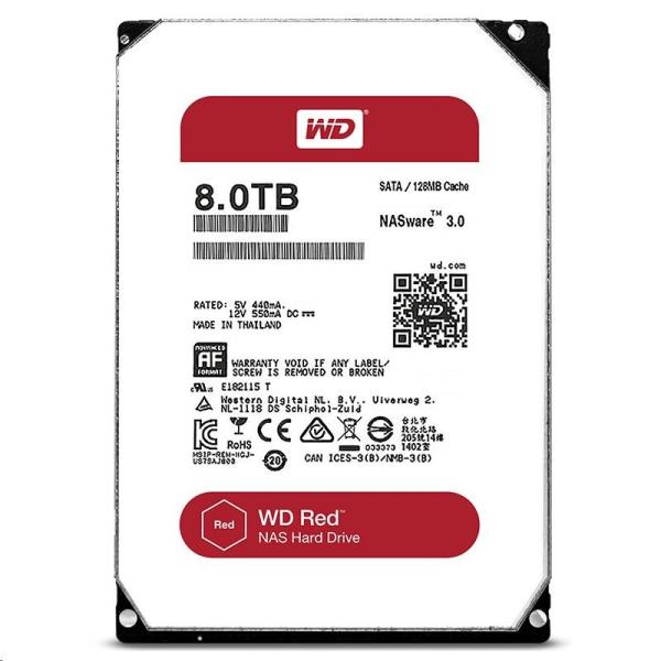 BAZAR WD RED NAS WD20EFAX 2TB SATAIII/ 600 256MB cache,  180MB/ s