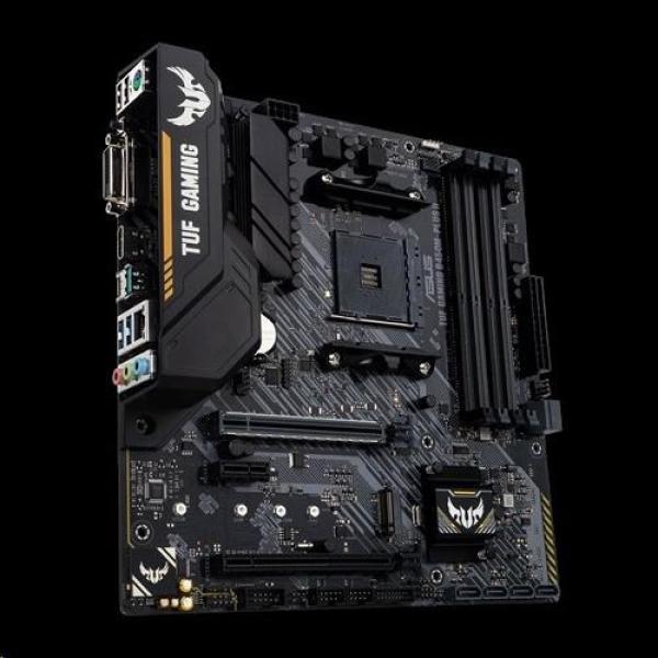 ASUS MB Sc AM4 TUF GAMING B450M-PLUS II, AMD B450, 4xDDR4, 1xHDMI, 1xDVI, mATX3