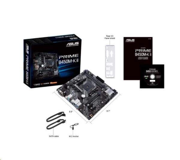 ASUS PRIME B450-K II/ AM4/ mATX6