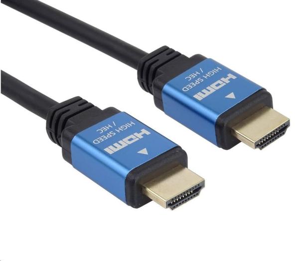 PREMIUMCORD HDMI - Ultra HDTV kábel,  2 m (kov,  pozlátené konektory)